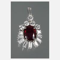 Anhänger mit Rubin und Brillanten111
