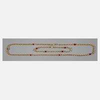Kette und Armband mit Rubinbesatz111