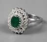 Damenring mit Smaragd und Brillanten