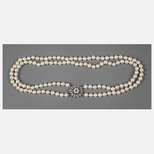 Zweireihiges Perlencollier