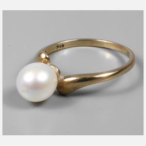 Damenring mit Perle
