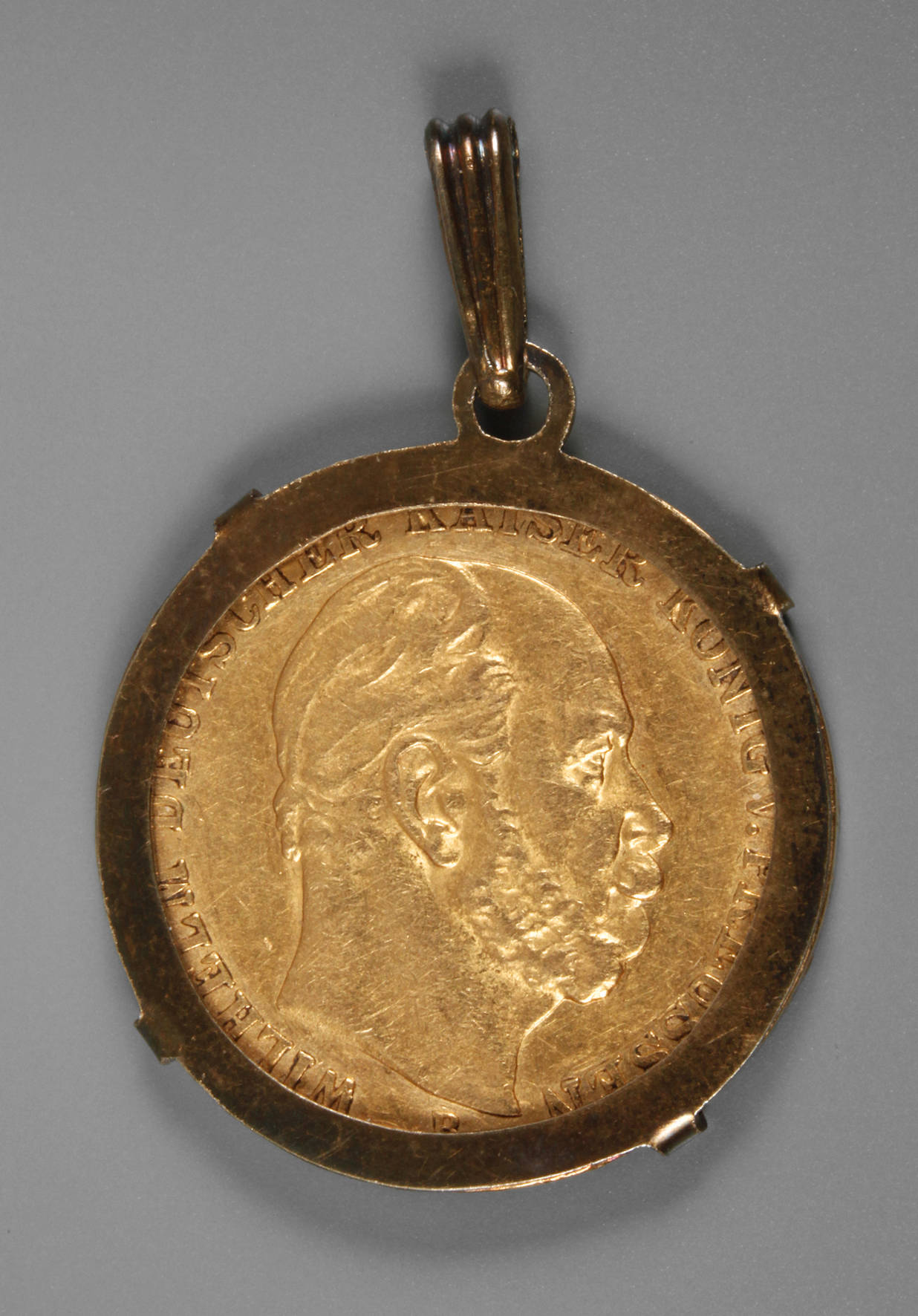 Münzanhänger 20 Goldmark 1877