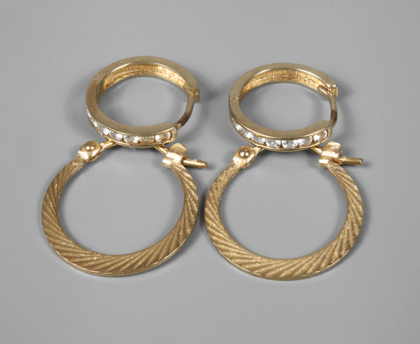 Zwei Paar Creolen Gold