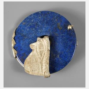 Designanhänger Lapislazuli mit antikem Fragment