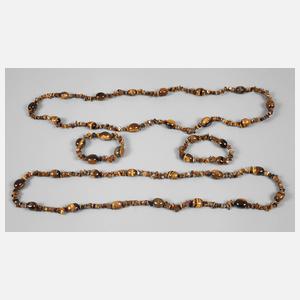 Zwei Schmucksets Tigerauge