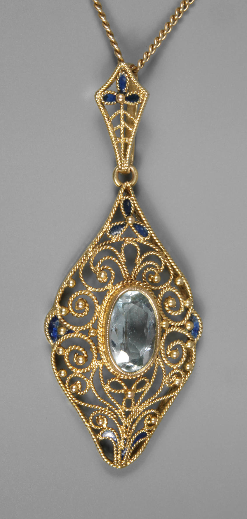 Anhänger mit Aquamarin