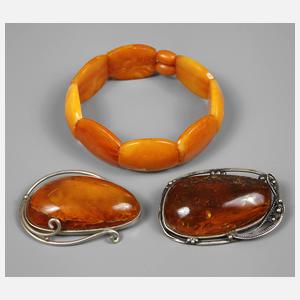 Konvolut Bernsteinschmuck