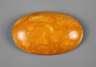 Oval geschliffener Bernstein