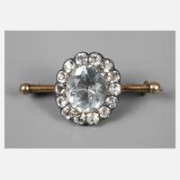 Brosche mit Aquamarinbesatz111