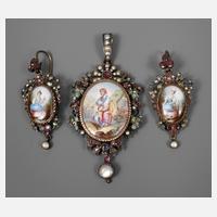 Feines Schmuckset mit Emailmalerei111
