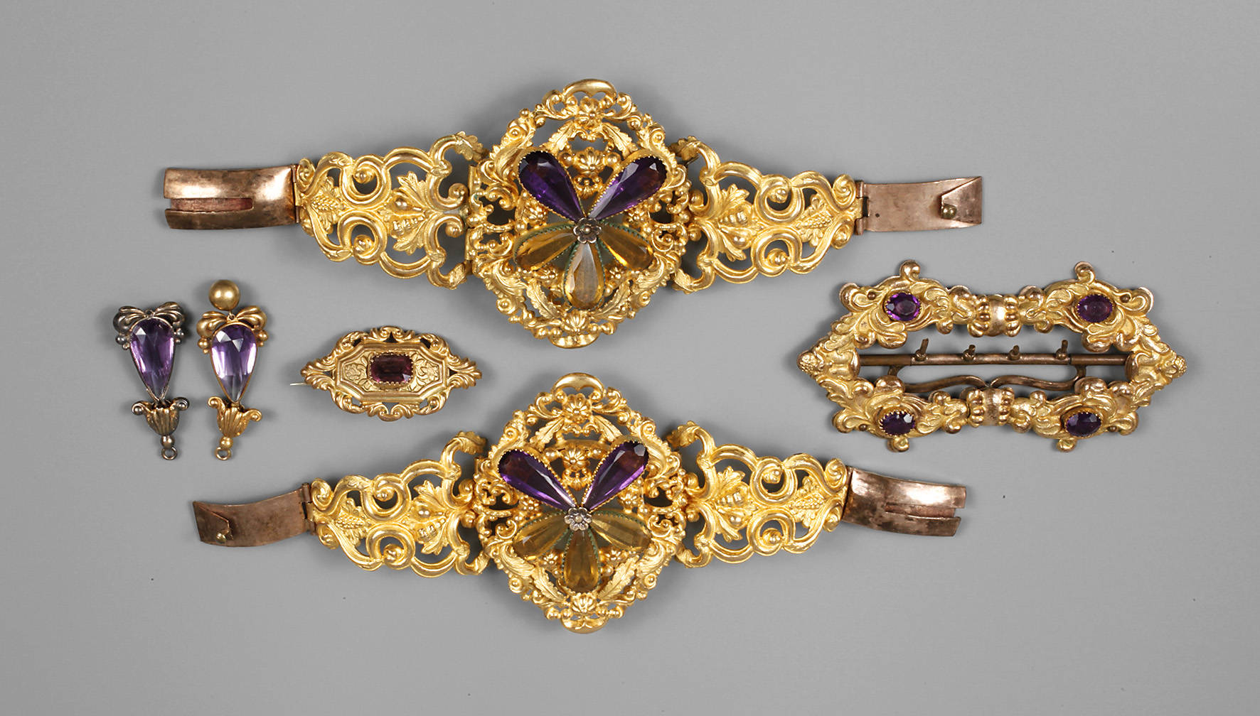 Umfangreiches Gründerzeit Schmuckset