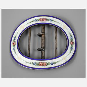 Gürtelschließe mit Emaileinlage