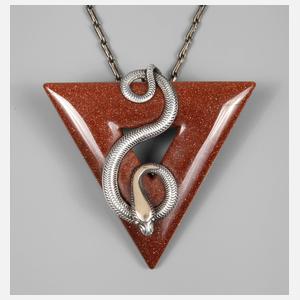 Anhänger Goldfluss mit Schlange