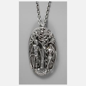 Anhänger mit Sonnenuhr und Kompass