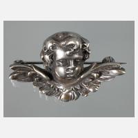 Brosche mit Engelskopf111