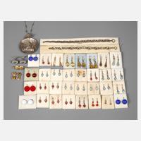 Großes Konvolut Silberschmuck111