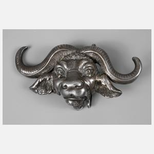 Gürtelschließe als Büffelkopf