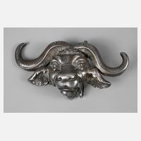 Gürtelschließe als Büffelkopf111