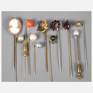 Konvolut Krawattennadeln