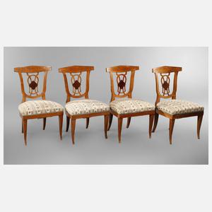 Vier Biedermeierstühle