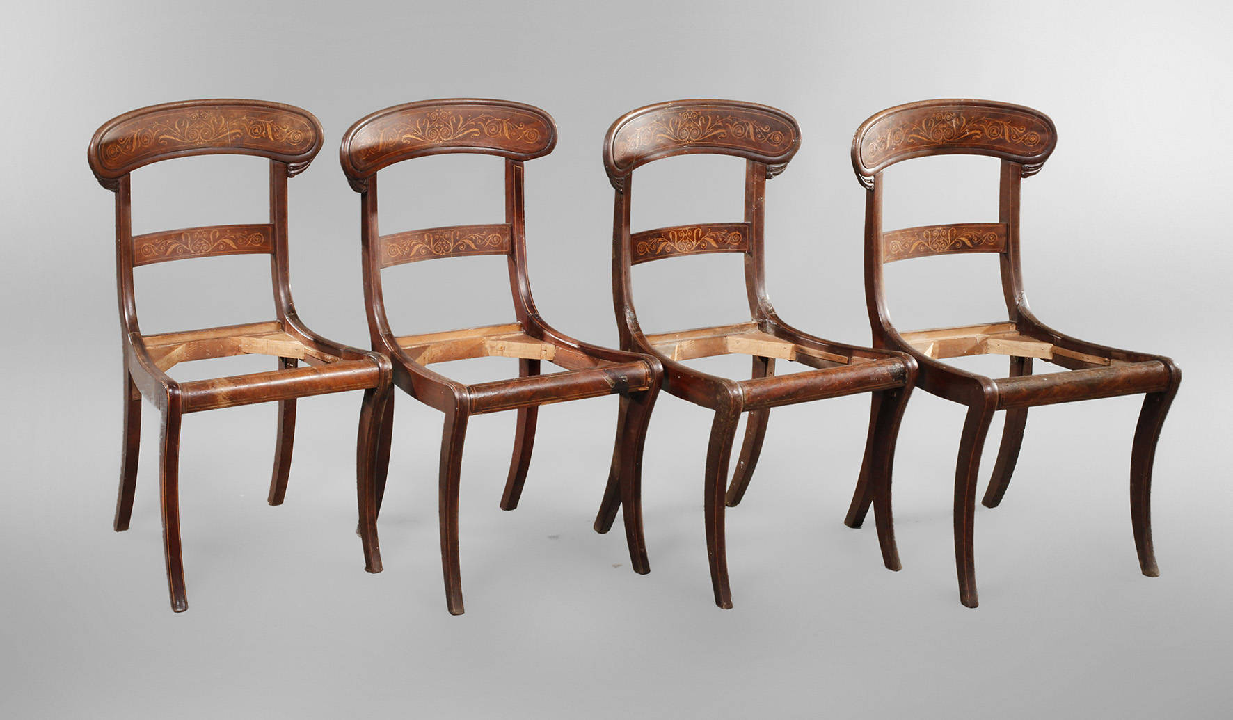 Vier Stühle Biedermeier