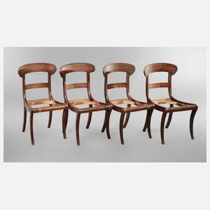 Vier Stühle Biedermeier