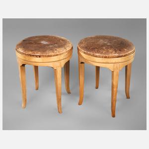 Paar Hocker Art déco