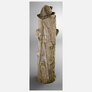 Gartenplastik Jagdreiterei