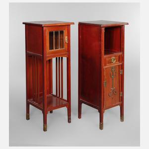 Zwei Pfeilerschränke Jugendstil