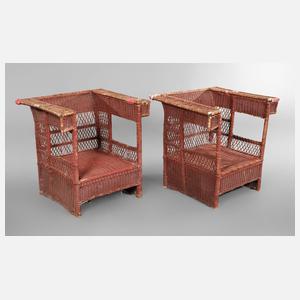 Zwei Armlehnsessel  Hans Vollmer