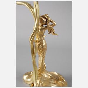 Jugendstil-Tischlampe Charles Emile Jonchery