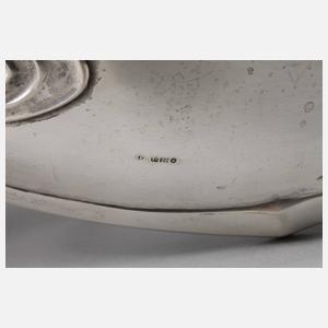 Silber großes Jugendstiltablett