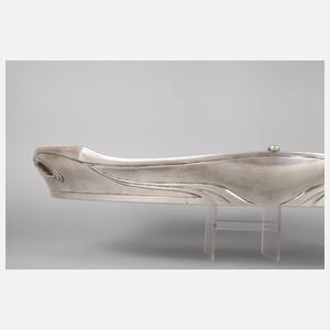 Silber großes Jugendstiltablett