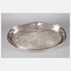 Silber großes Jugendstiltablett