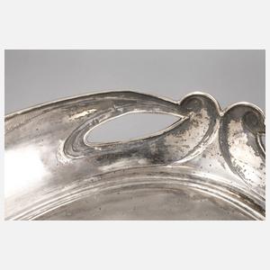 Silber großes Jugendstiltablett