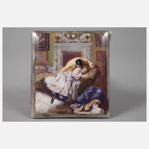 Zigarettenetui Silber Erotika