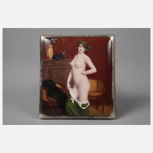 Zigarettenetui Silber Erotika