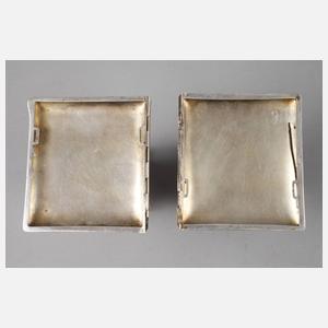 Zigarettenetui Silber Erotika