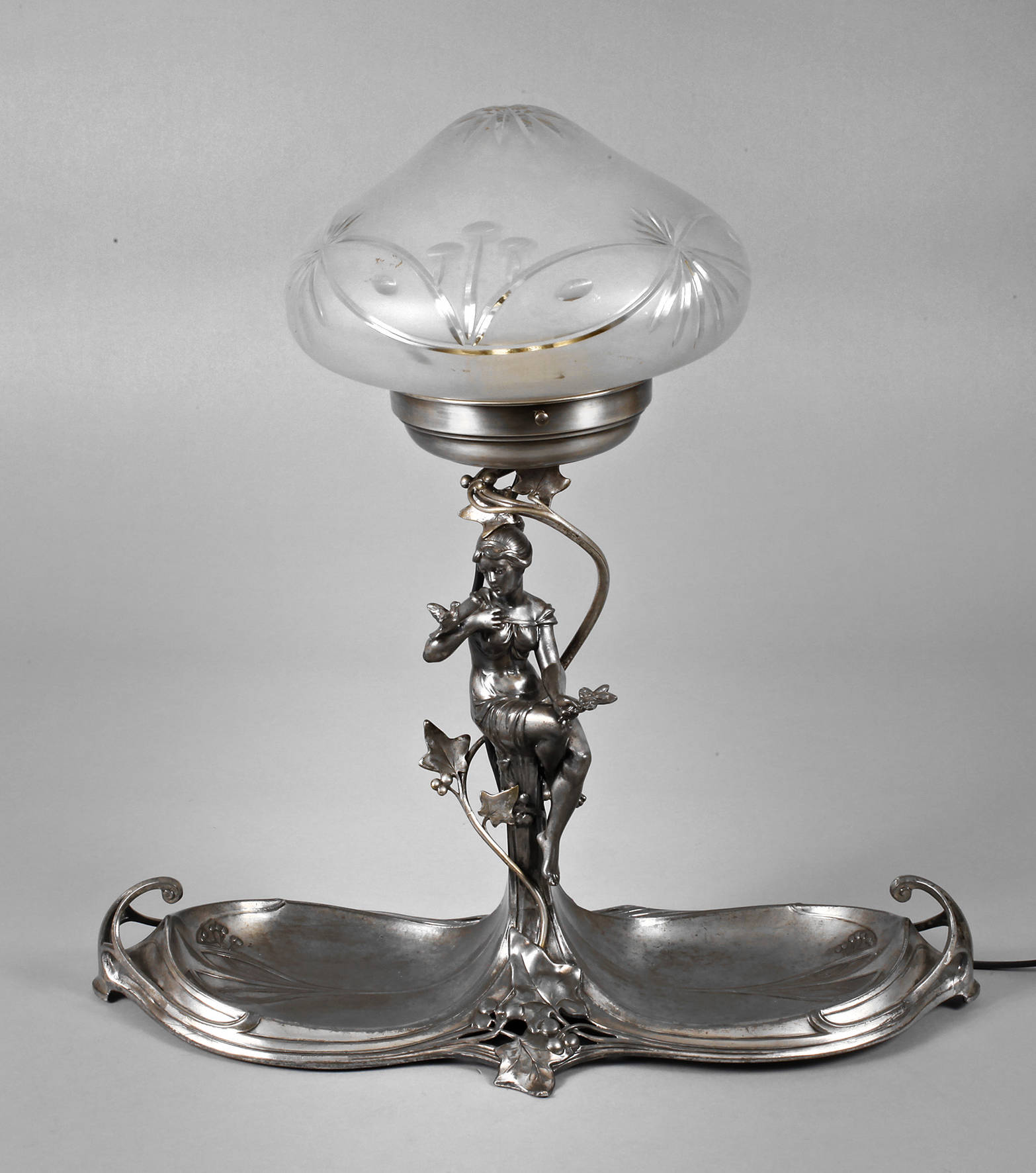 WMF Geislingen figürliche Tischlampe