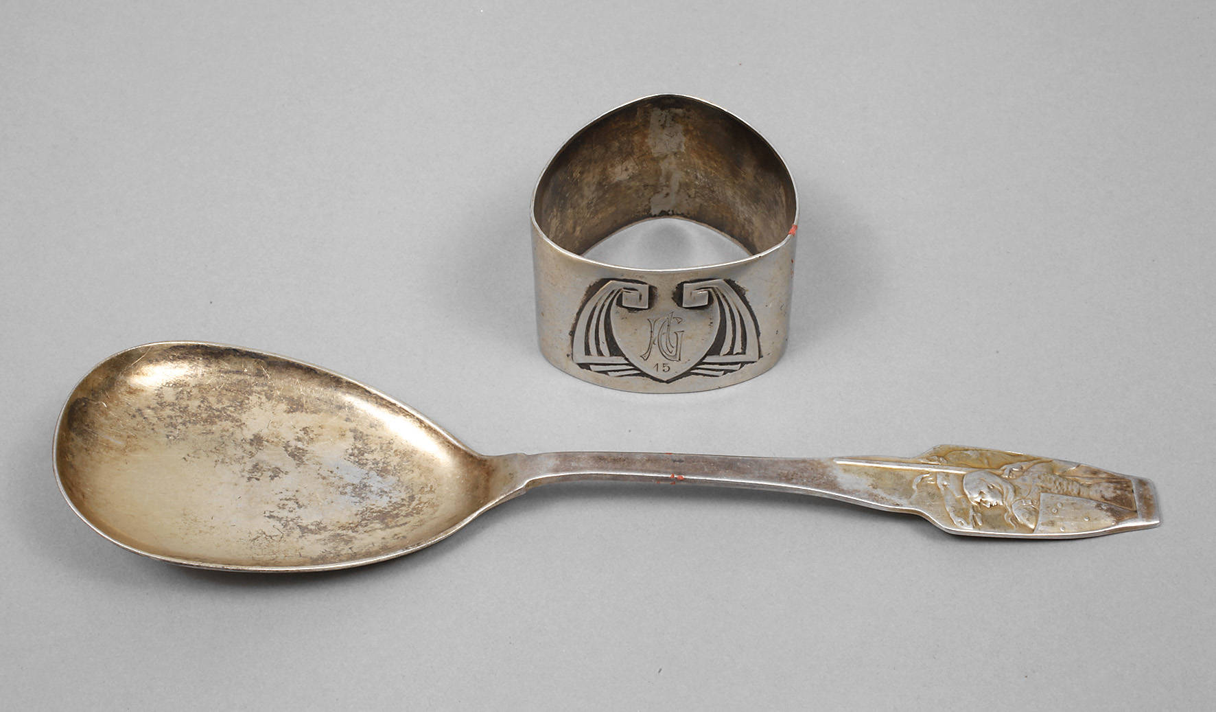 Silber Vorlegelöffel Adolf Amberg