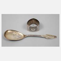 Silber Vorlegelöffel Adolf Amberg111