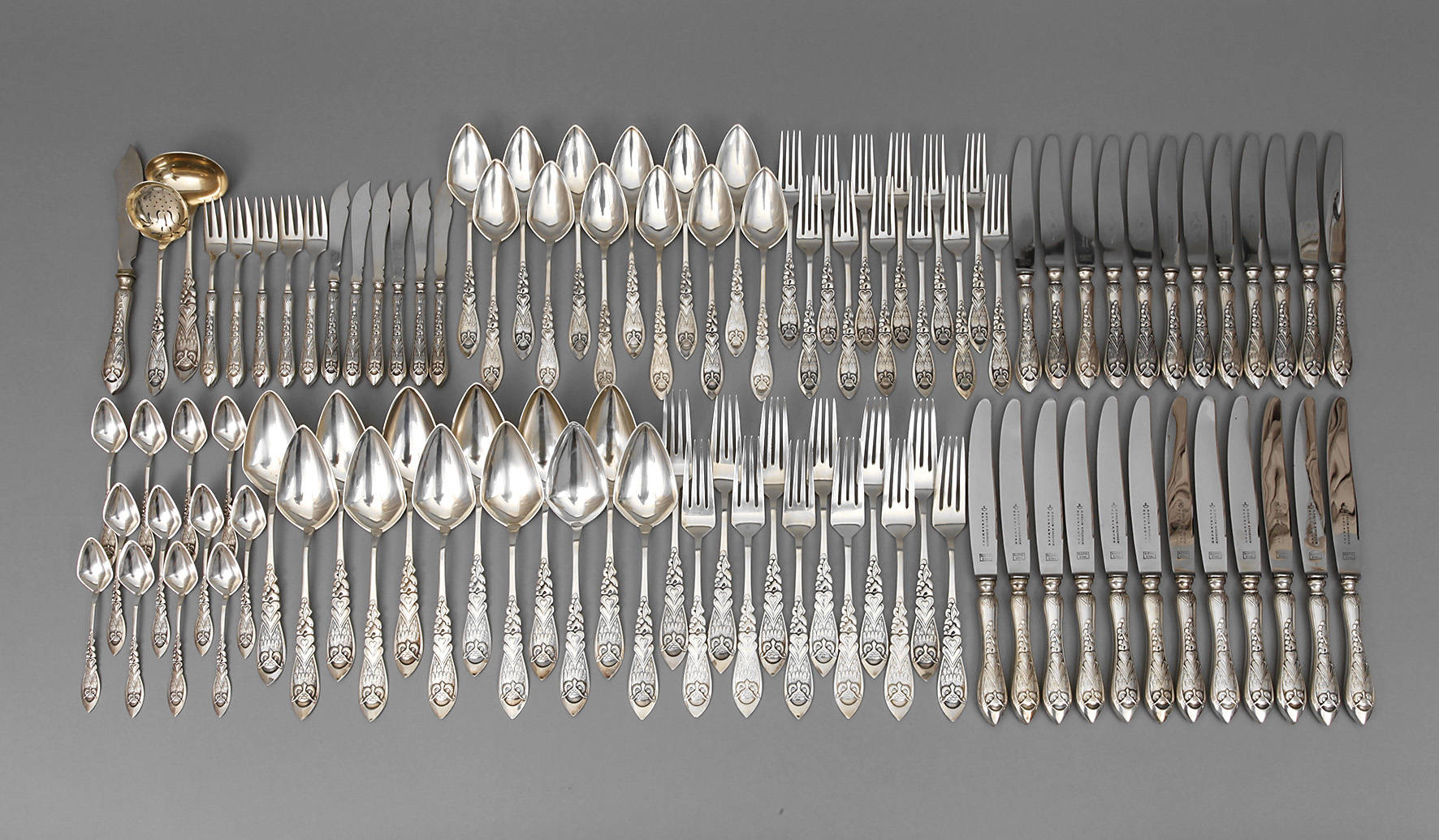 Dänemark Jugendstilbesteck Silber