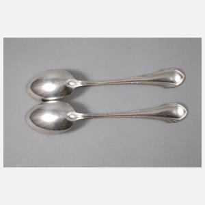 Friedrich Adler zwei Speiselöffel Silber