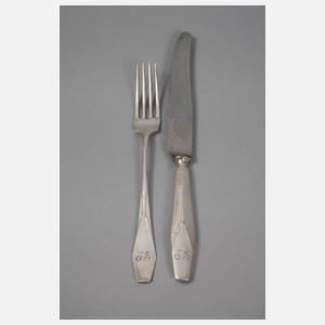 Friedrich Adler zwölf Gabeln und acht Messer