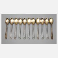 Silber elf Mokkalöffel Hans Christiansen111