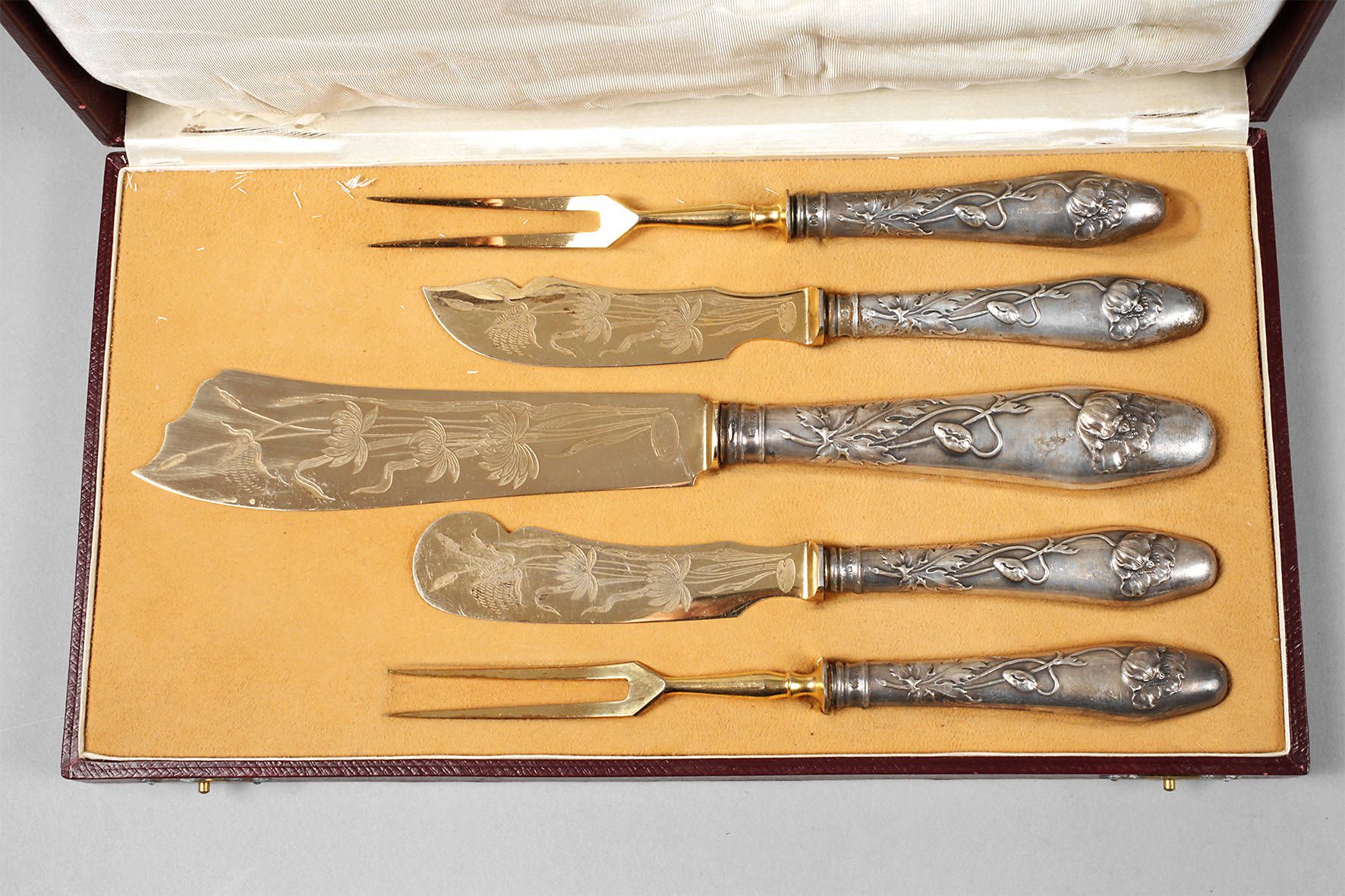 Silber Vorlegebesteck Jugendstil