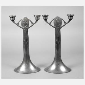 Joseph Maria Olbrich Paar Kerzenleuchter