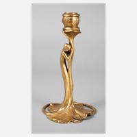 Jugendstilleuchter Bronze111