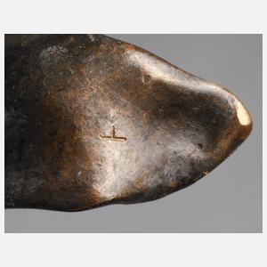 Paar Bronze-Kerzenleuchter Jugendstil