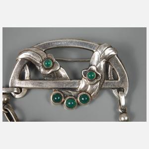 Georg Jensen frühe Jugendstilbrosche